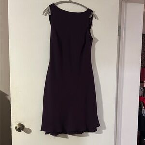 Evan-Picone 12 Women's Sleeveless Eggplant A-Line Dress